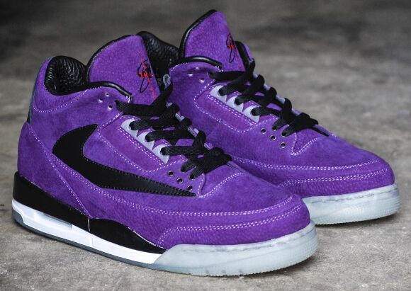 2019 Air Jordan 3 Purple Black Shoes